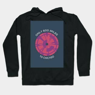 JPL/NASA Perseverance Parachute "600 miles to Chicago" Request Poster #2 Hoodie